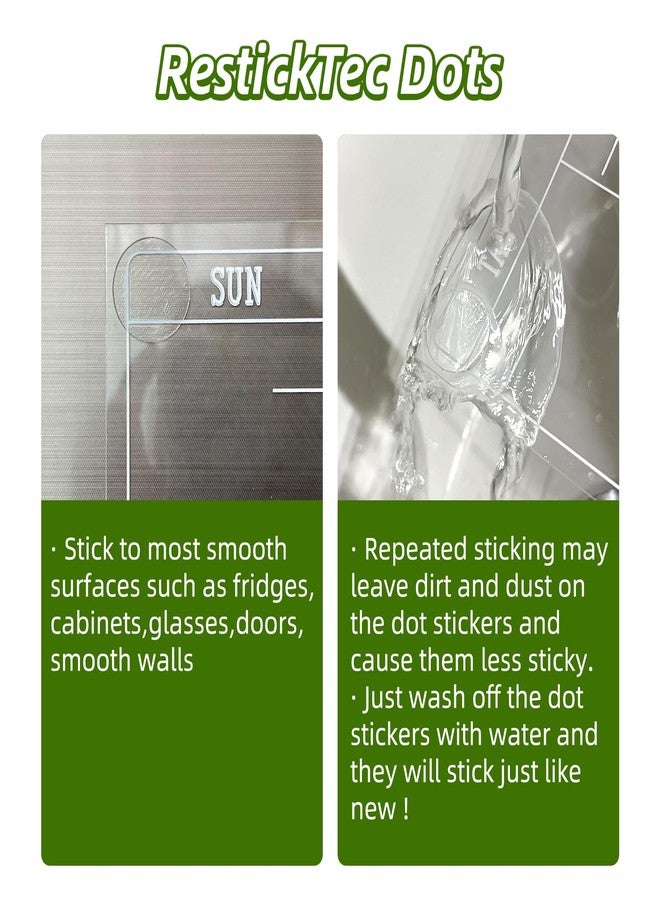 JJPRO Non-Magnetic Calendar for Fridge-Clear Monthly Calendar,Weekly Planner,List and Blank Board -Reusable Board Sticks to Fridge,Wall,Door&Glass,Non Magnetic Fridge Calendar - Image 4